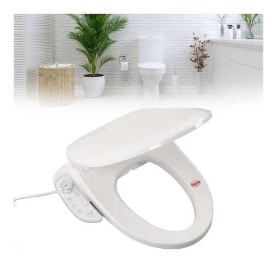 Elektronischer Bidet-Toilettensitz Stabform Baumwollweiß Selbst-Bidet für Zuhause und Hotel (EU220V