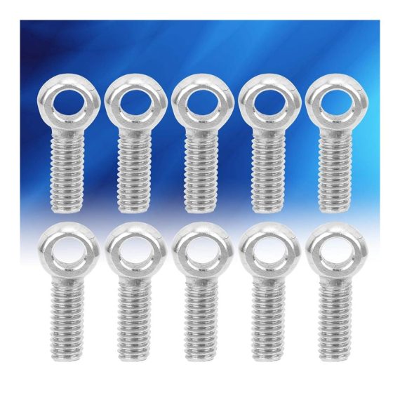Augenbolzen 20er Set - Ringschraube aus 304 Edelstahl für schwere Maschinen korrosionsbeständig Schulter M6