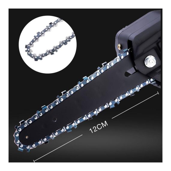 Bügelsäge 4/6Zoll für Holzbearbeitung - Elektrische Astsägen mit Kettensägenschneider Sägekette & Führungskette - Ideal für Hand & Mini Säge (Farbe 4 Zoll
