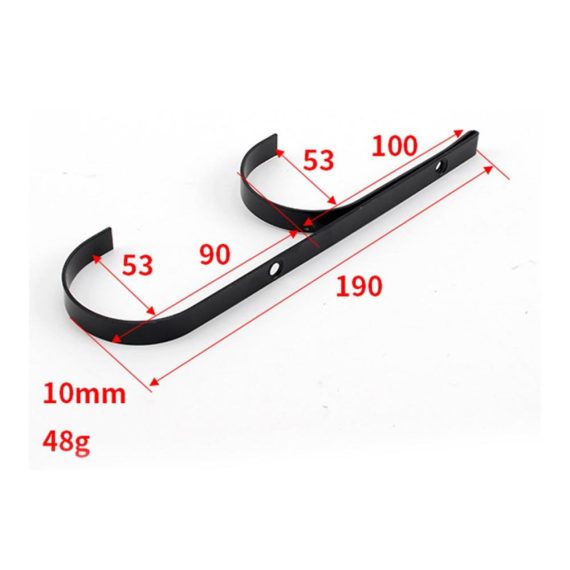 Bilderaufhänger Platzsparende Befestigungen mit Haken Clips und Pole Clamp – Schwimmen Zubehör und Gartengeräte (2er Set Silber Größe 1