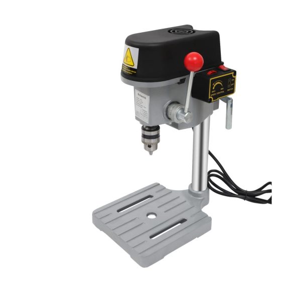 Tischbohrmaschine 340W mit 3-stufiger Drehzahlregelung | Mini Bohrmaschine für Holz Metall und Kunststoff | Säulenbohrmaschine mit Bohrfutter 1-10mm | Ideale Bohrungsdurchmesser von 06mm bis 65mm