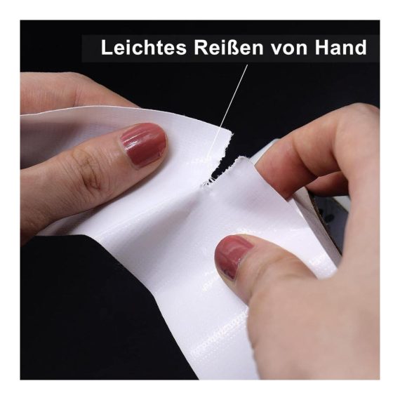 Panzertape BOMEI PACK - Extra starkes Reparaturband 32m x 48mm Weiß 3 Rollen - Wasserdicht innen & außen gewebeverstärktes Klebeband
