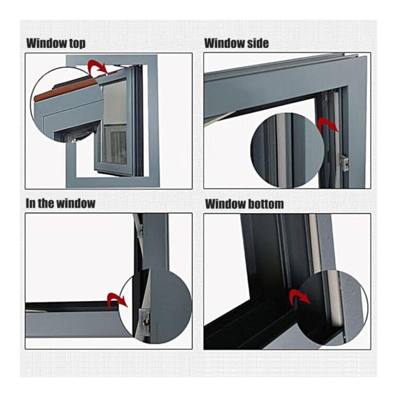 Fensterdichtungen 10m - Effektives O-Typ Dichtungsband für Fenster Türen Balkone Oberlichter und Kunststofffenster (Schwarz-10mm