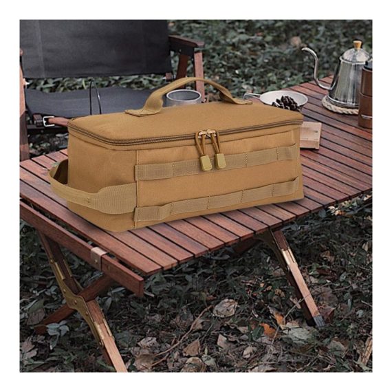 Khaki Werkzeugtasche Organizer - Vielseitige Aufbewahrung für BBQ Camping & Haushalt