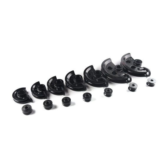 Handrohrbieger 0-180° mit 7 Formen für Ø10-25mm Rohre | Manuelle Rohrbiegemaschine inkl. Biegezange | Biegeapparat für präzises Rohrbiegen