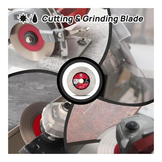 Diamant Trennscheibe 125mm für Präzisionsschnitte - Ideal für Fliesen Marmor Granit Keramik und Kunststein - Professionelles Schneiden und Schleifen - Laube 22/23mm - Hochleistungsqualität