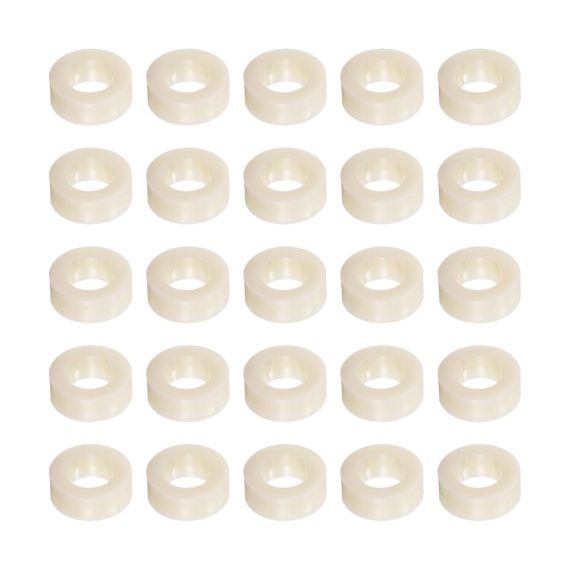 M8 Abstandsschrauben-Set (300 Stk) mit ABS Unterlegscheiben | Runde gerade Abstandshalter (ID 8.2mm AD 14mm L 5mm) für optimale Gelenkstabilität | Beige Distanzhülsen ideal für Roboter und Drohnen