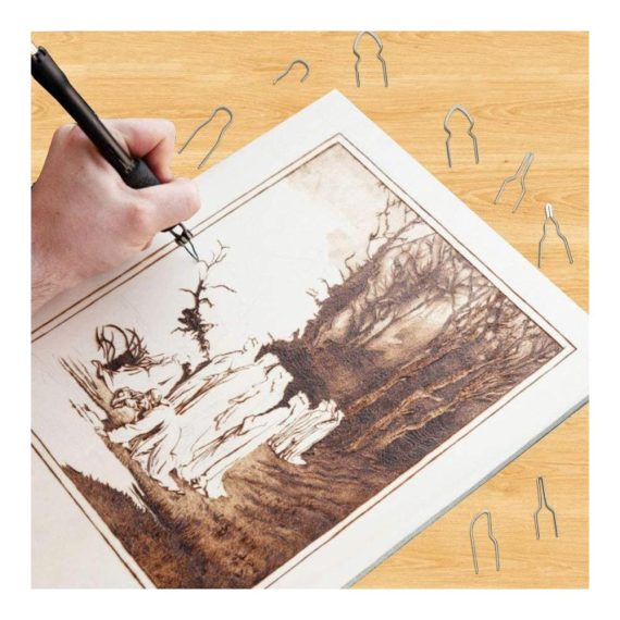 30-50W Brandmalmaschine - Professionelles Lötkolben Set mit 23 Pyrographie Spitzen aus Legierung für präzise Brandmalerei und kreative Projekte