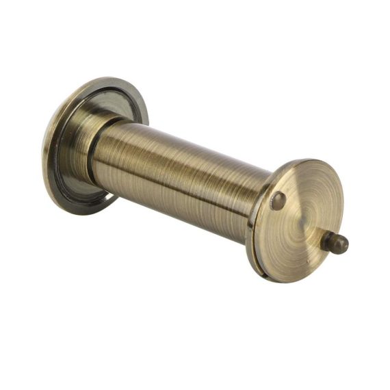 Türspion Diebstahlschutz - 220° Sichtwinkel Heavy Duty Privacy Cover Sicherheitstürspion für 55-90mm Türstärke in Branzefarbe