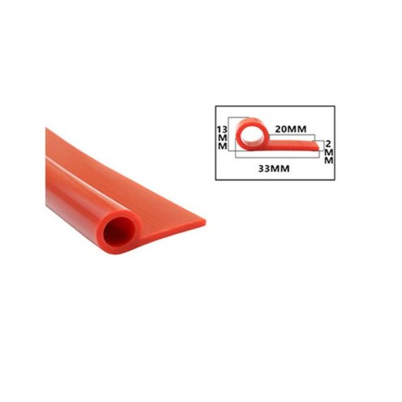 Silikon Fensterdichtungen P-Typ - Hochtemperatur-Dichtungsofen für Türfenster 1M Gummi-Dichtungsleiste Weatherstrip in Schwarz/Weiß/Rot