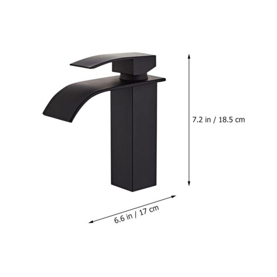 2St Ersatzfilter für Spülbeckenunterbau - Schwarzer Wasserhahn für Badezimmer und Küche mit quadratischem Design mattes Finish - Ideal für Haushaltswäsche