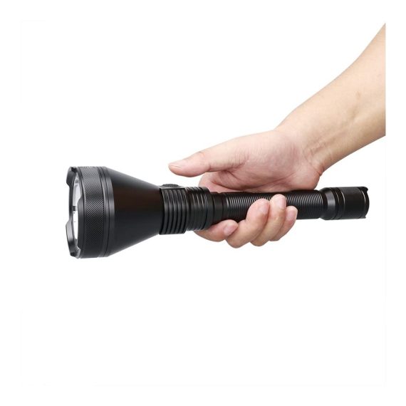 4800 Lumen Taschenlampe mit SBT-90 LED für 1600m Reichweite | Aufladbarer T90R mit 21700-Akku-Pack - USB Type-C Ladekabel inklusive