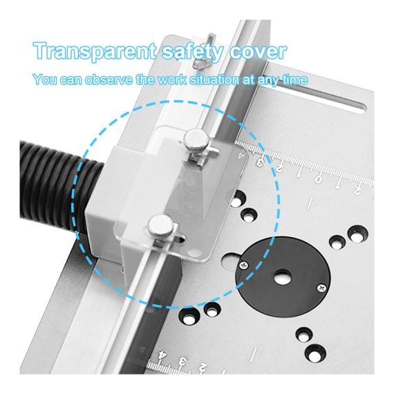 Oberfräsen 3er Set mit Aluminium Frästisch Einlegeplatte & Halterung – Ideal für präzise Fasenfräsen & Tischfräsen