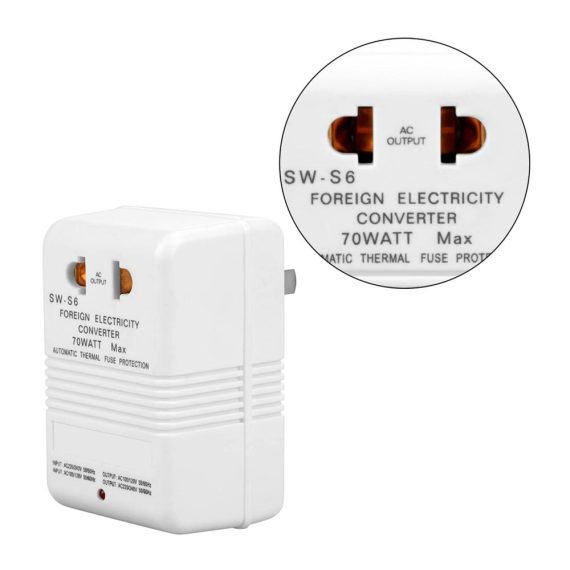 70W Spannungswandler 110V/120V zu 220V/240V - Step-Up & Down Leistungstransformator mit CN-Standardstecker