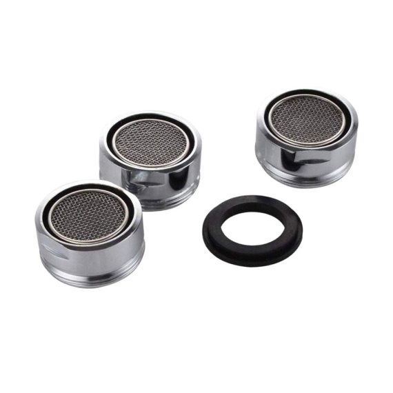 3er Set M24 Wasserhahn Strahlregler & Filtereinsatz | Küche & Bad | Sprudler-Ersatzteile in Poliertem Chrom