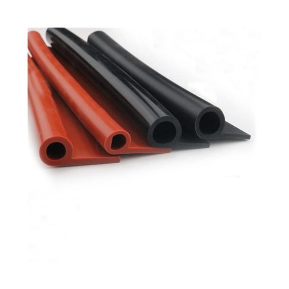 Silikon Fensterdichtungen P-Typ - Hochtemperatur-Dichtungsofen für Türfenster 1M Gummi-Dichtungsleiste Weatherstrip in Schwarz/Weiß/Rot