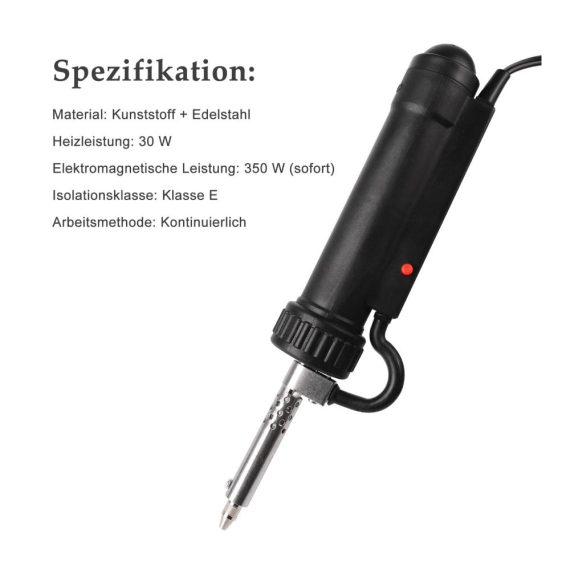 Entlötpumpen Set Elektronische Lötabsaugung mit Tragbarer Elektromagnet Lötpistole - Effizientes Entlöten mit Elektrischer Entlötpumpe und Vakuum-Lötsauge