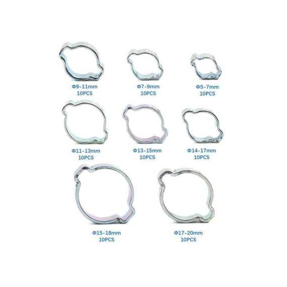 10Pcs Doppelohrschellen mit Schneckenantrieb - Robuste Rohrschellen und Schraubzwingen für Wasserschläuche (Größe 25-28mm
