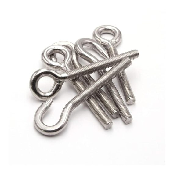Edelstahl Ringschraube M16 - 2er Set | Hochfeste Hakenbolzen für Hängeprojekte | Schraubhaken aus 304 Edelstahl | M14 Anhänger Bolzen | Stahlhaken mit hoher Härte