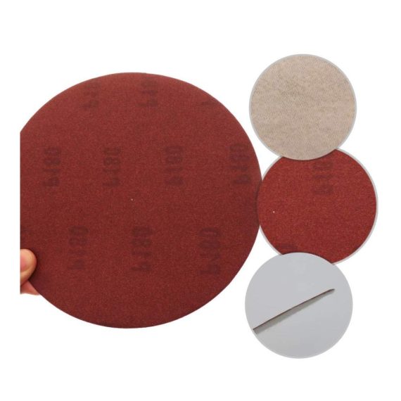 Professionelles Schleifpapier-Set 5 Stück 7 Zoll (180 mm) Haken & Schleifen-Schleifscheiben Trockenschleifen Körnung 120/180/240/320 - Ideal für präzises Polieren und Schleifen von Schleifwerkzeugen