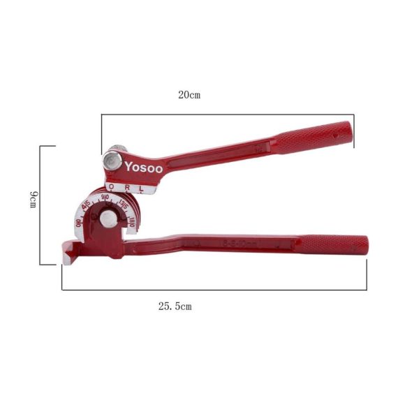 3-in-1 Rohrbiegezange aus Aluminiumlegierung für 6 8 10mm Kupferrohre – Manuelle Rohrbiegemaschine mit 0-180 Grad Biegewinkel – Präzises Rohrbiegegerät für Bremsleitungen und mehr
