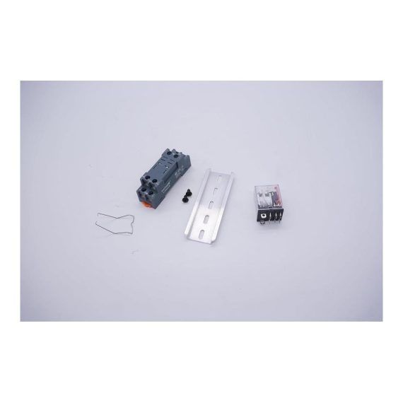 12V DC Relais mit LED 8 Pins 10A Schaltleistung hochwertige Basis DPDT 2NO 2NC auf DIN Schiene