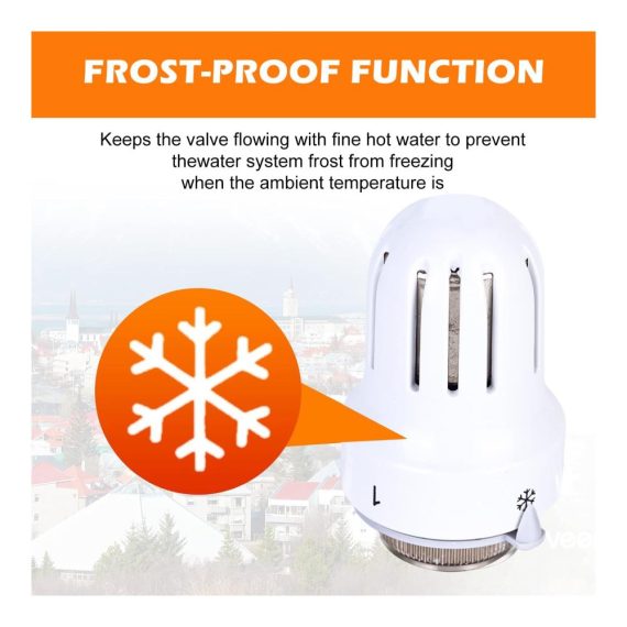 Heizkörperregler-Set Molbory 4er Pack Thermostatköpfe M30 x 1.5 mit Nullstellung für Büro und Zuhause - Kühlerthermostate Heizkörperventile Kühlerventile - Effiziente Heizungssteuerung und Temperaturregelung