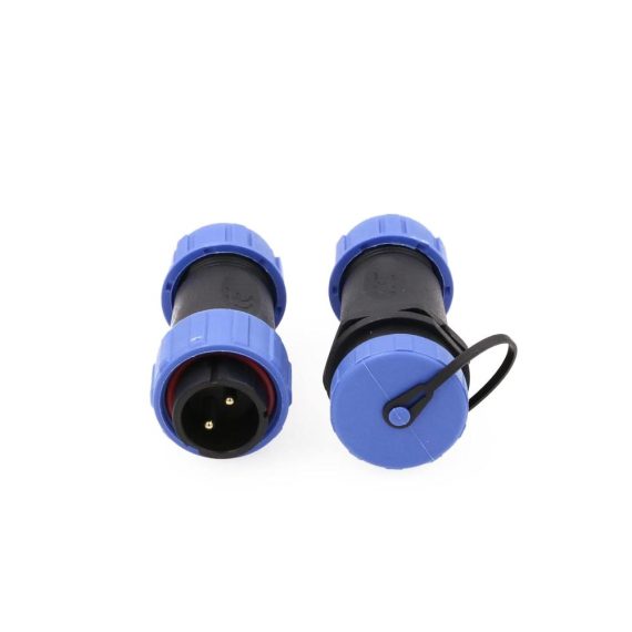 2-poliger Luftfahrt Rundsteckverbinder ZBLZGP HE21 mit Industriegewinde IP68 Wasserdicht In-Line Kabelstecker - Zuverlässige Verbindungen für anspruchsvolle Anwendungen