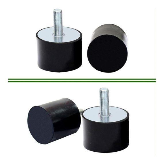 Luftkompressoren-Zubehör 10 Schwarze M6 Schwingungsdämpfer für Auto Boot Silentblock - Gummimetallpuffer Anti Vibration Spulen