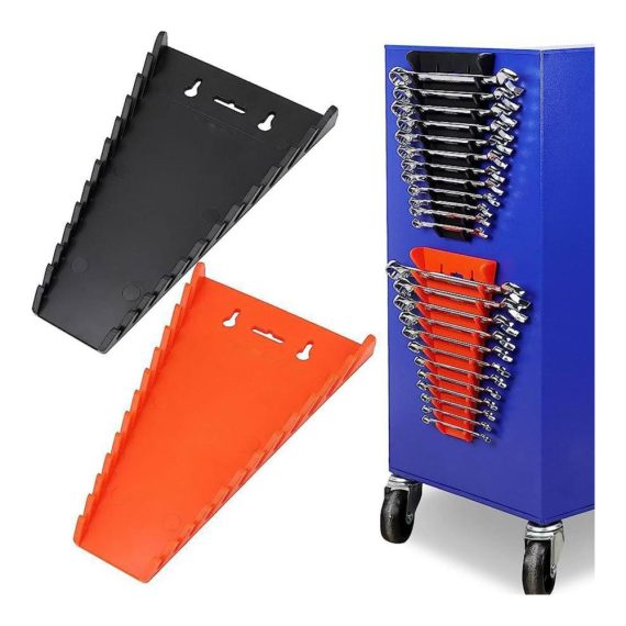Werkzeug-Organizer mit Magnetischen Halterungen für Einfache Installation SAE und Metrische Schraubenschlüssel Aufbewahrungslösung