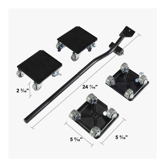 Möbelgleiter Set - Professionelle Hartholzbodenmöbel-Schieber & Heber | Möbelroller für einfaches Umziehen | Möbeltransportroller für schwere Lasten bis 1400lb | Lifter Furniture Sliders Kit