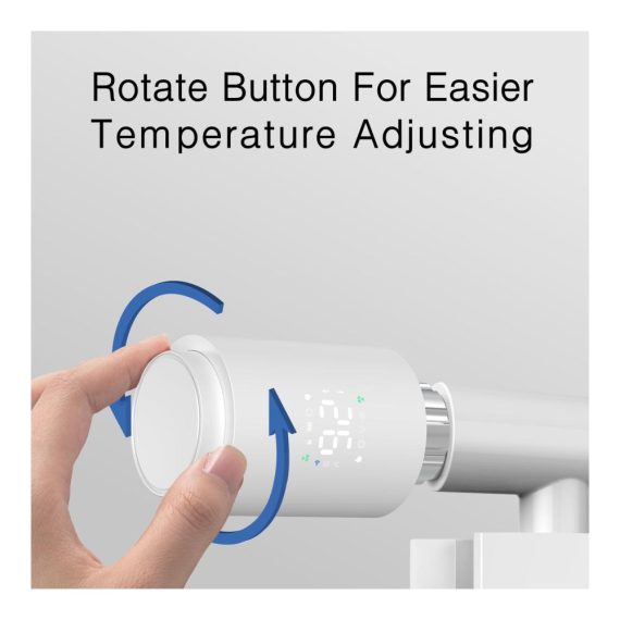 Programmierbares Zigbee Heizkörperthermostat | Smarte Heizungssteuerung für alle Ventile mit App-Steuerung | Kompatibel mit Alexa/Google Home | Erfordert Tuya Zigbee Hub