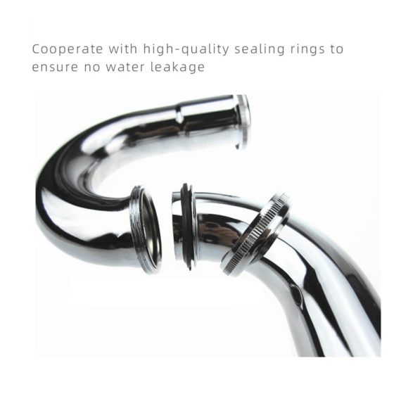 Antikes P-Trap Siphon Waschbecken Abflussrohr Set - Flexibles Rohr Badezimmer-Waschtisch-Flaschenfalle Pop-Up-Filter-Stopper mit Ventil