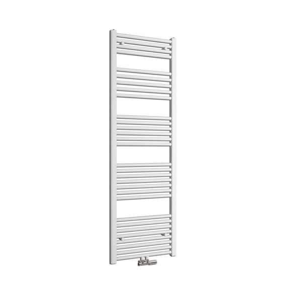 Badheizkörper 160x50 cm Weiß - Energiesparender Handtuchtrockner für Ihr Bad mit 654 Watt Leistung Mittelanschluss und Untenanschluss - Moderner Handtuchwärmer für optimale Heizungseffizienz