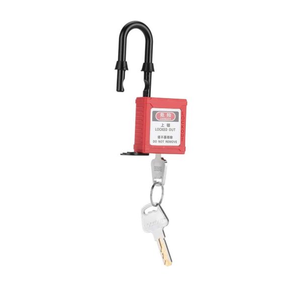 Sicherheitsvorhängeschloss mit Schlüssel – Staubdichtes Insolation Lock für Lockout-Tagout inklusive Beam Safety Lockout-Funktion