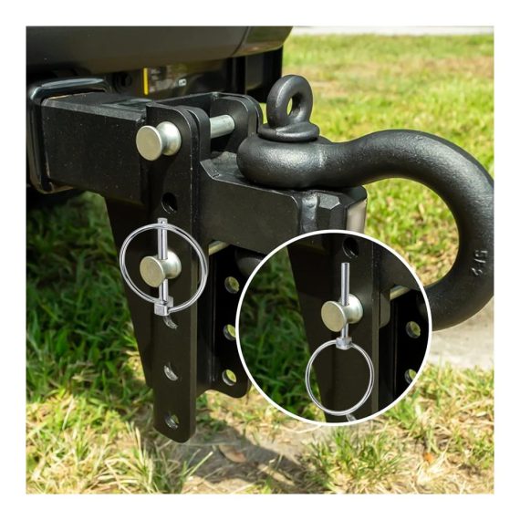 Federstecker & Spezialsplinte 10 Klappsplinte 45mm x 40mm - Galvanisch Verzinkt Anhängerstifte Sortimentskit für Gleis Bauernhof Rasen. Hochwertige Klappstecker für sichere Verschlüsse