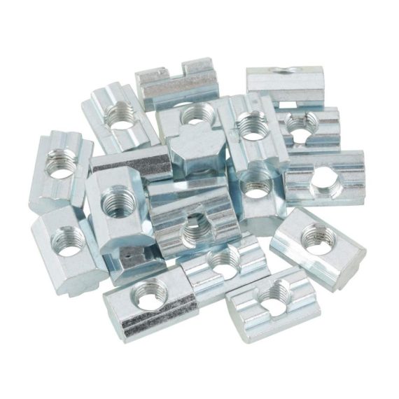 Verzinkte T-Nut-Schiebemutter aus Kohlenstoffstahl für Aluminiumprofile - M8 (Nationaler Standard 40 Typ