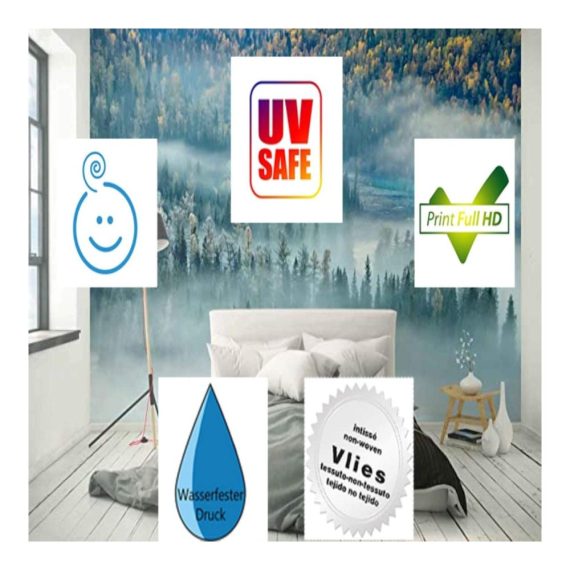 3D Fototapete für Kinderzimmer - Rot niedlich Chili Musik - Wandbild Dekoration für Schlafzimmer - Foto-Tapete mit Wandtapete - Fotoposter 3D Wanddekoration für einzigartige Raumgestaltung
