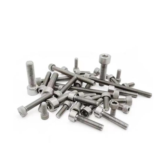Zylinderschrauben Set M3 M4 M5 M6 M8 M10 M12 10 Stück Legierungsschrauben mit Sechskant-Innensechskantkappe nach DIN912 Gr2 TA2 Silber verschiedene Größen (M5 x 50mm