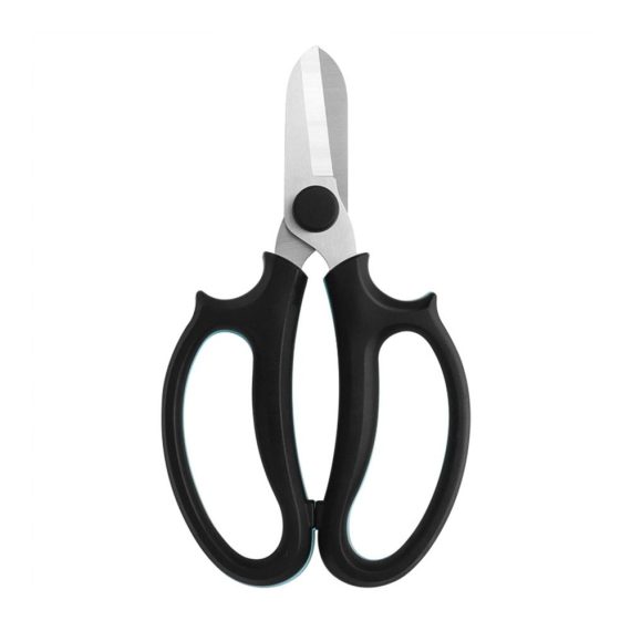 Gartenschere Set Profi Schneiden & Scheren - Blumenschere mit Komfortgriff Baumschere inklusive (Schwarz
