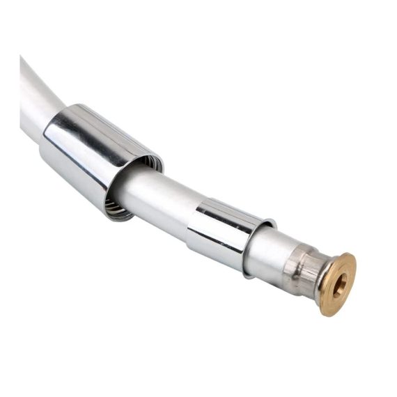 Flexibler PVC Brauseschlauch 12 m/15 m/2 m - Hochdrucksilber für Handheld Duschkopf mit Glattoberfläche - Universal G1/2 Anschluss Ideal für entspannendes Baden
