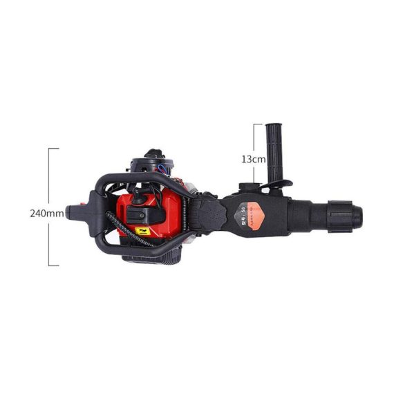 Bohrhämmer 1800W Benzin Abbruchhammer – Leistungsstarker Gas Breaker mit 32.7CC 2-Takt Motor für präzises Bohren und effizientes Abbruchwerkzeug