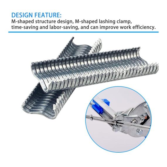 Sprengringzangen-Set mit 1200 Stück M-Nägel ideal für Hühnergeflecht Käfige Reparaturclips Schweineringzangen. Perfekt für Tierkäfige und Zäune inklusive Lötgelenk und Schweißen. (M-Nägel nicht im Lieferumfang enthalten