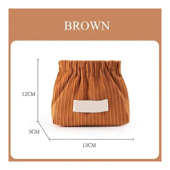 3-teiliges Corduroy Haaraccessoire-Set Handtuchständer Reise-Elastic-Organizer & Make-up Tasche