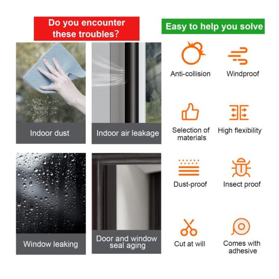 Premium Tür- und Fensterdichtungsset - 10m Selbstklebendes Dichtungsband für effektive Zugluftstopper Schalldämmung und Windschutz - 10x15mm Gummidichtung für optimale Tür- und Fensterisolierung