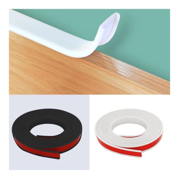 Malerkrepp 15mm U-Form Selbstverriegelnde Furnierkantenbänder mit PTE Beschichtung Selbstklebende Kantenbänder für DIY Möbelprojekte - 15mm/3m Weiß