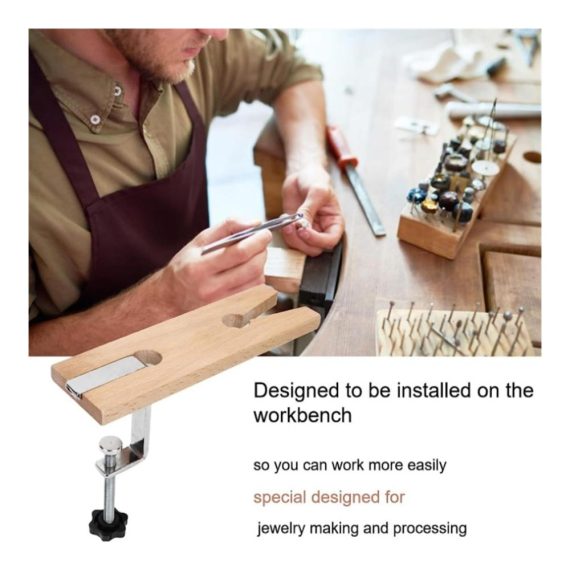 Premium Juwelier Schraubzwingen Set für Werkbank – V-Schlitz Clip-System für präzise Holz- und Schmuckarbeiten perfekt für Juweliere und Holzverarbeitungsbänke