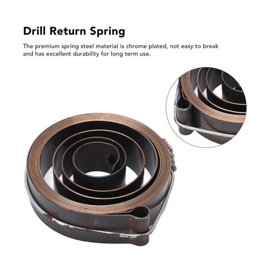 Säulen- & Tischbohrmaschinen Feder-Rücklaufspule 19 mm x 64 mm - Pinolenvorschub für Drehbankbohrmaschinen - Schnellere Rückführung mit Präzisions-Bohrmaschinenfeder