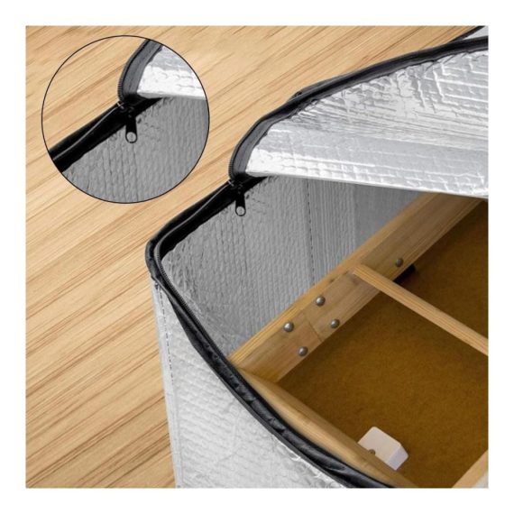 Dachboden Isolierungs-Set | Fensterdichtungsskits | Dachbodentür Isolierung | Feuerfest | Dachzelt Zubehör | Leiter Abdeckung | Isolierabdeckung für Dachbodentreppen | Effektive Wärmedämmung | 635 x 1372 x 279 cm