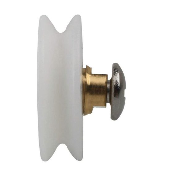 Duschtüren Qikuver - 20mm Duschtürrollen-Set für Schiebetüren 4 Ersatzrollen für Duschkabinen - Obere und untere Ersatzteile inklusive